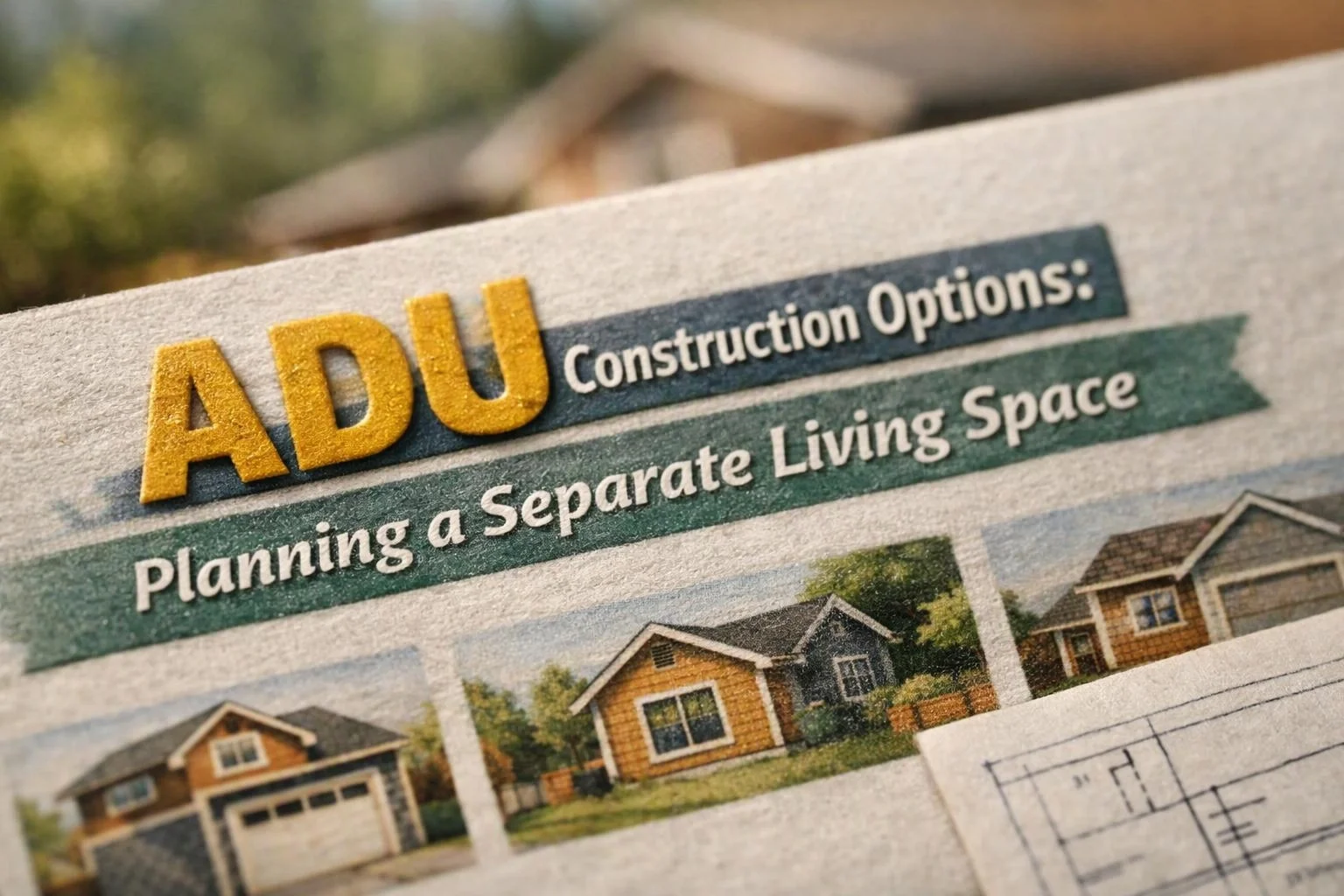 ADU Construction Options: Planning a Separate Living Space