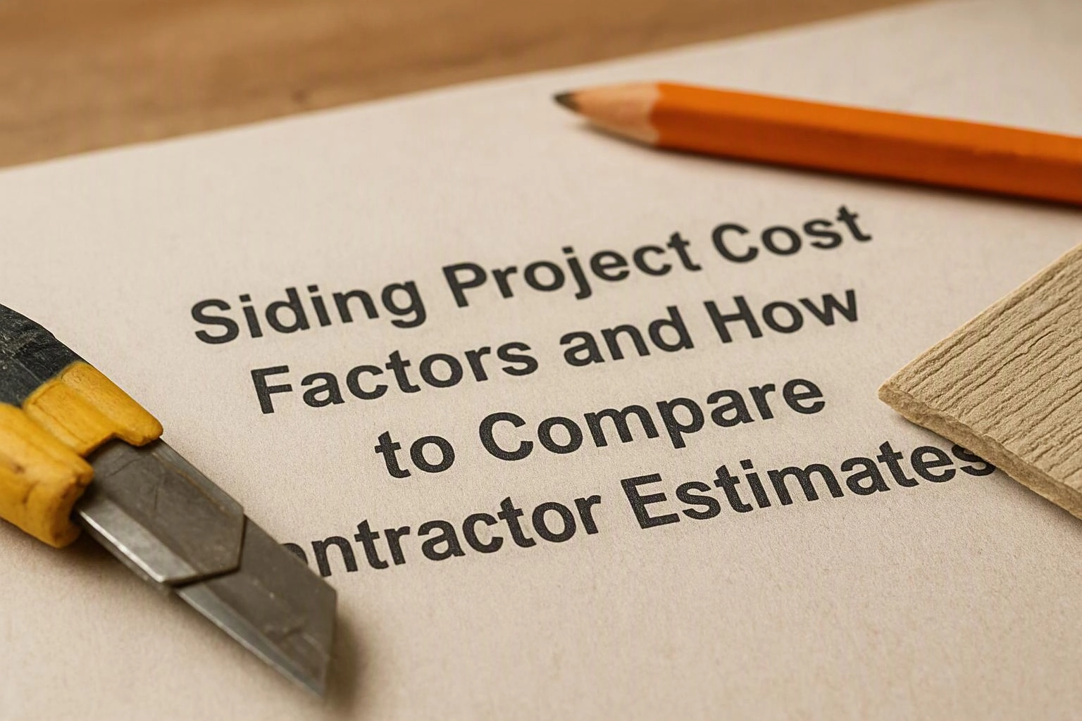 Siding Project Cost Factors and How to Compare Contractor Estimates in North Bend, Washington